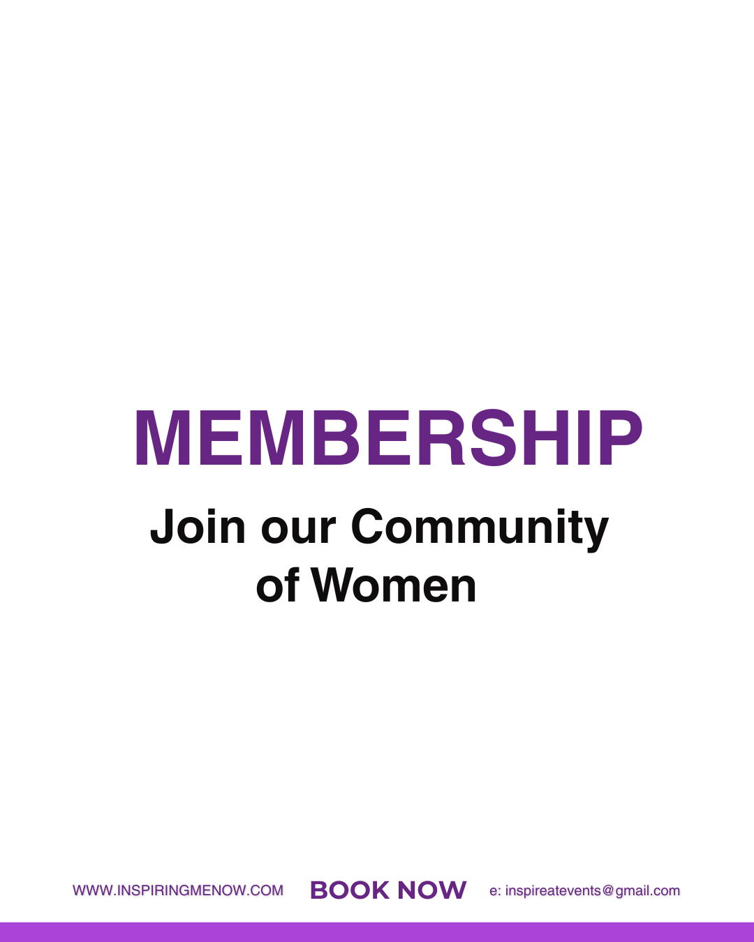 INSPIRE ME WOMEN MEMBERSHIP join our community of women
