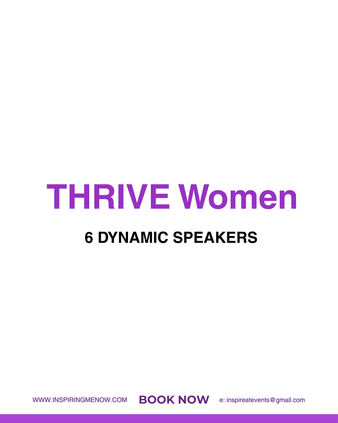 THRIVE Women Thursday 2 October 2025